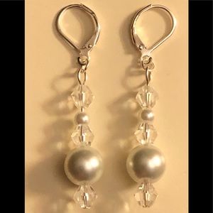 Pearl/Crystal Earrings